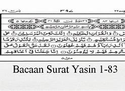 Lengkap Surat Yasin Ayat 1 Sampai 83 Latin