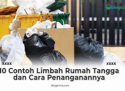 Limbah Rumah Tangga Tergolong Dari Limbah.... (4 Poin) Meaning